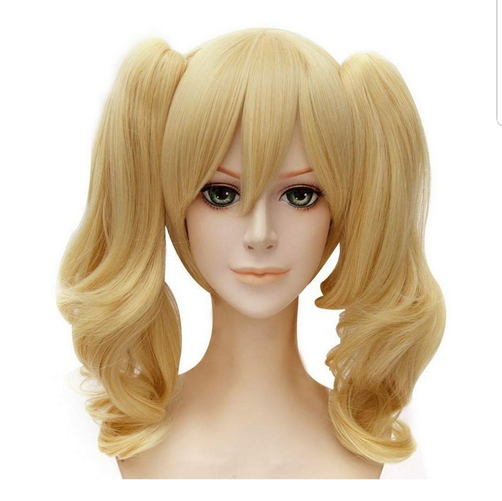 Pigtail wig blonde